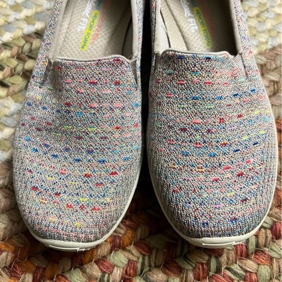 Skechers Relaxed Fit Reggae Fest Wicker Multicolor Slip on Sneakers size 6.5 - Picture 4 of 12